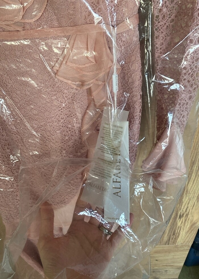 Pembe Midi Abiye - Görsel 3