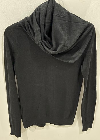 Zara Drapeli Siyah Kadın Balıkçı Yaka Triko