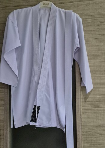 Beyaz Geleneksel Karate Kıyafeti (GI) kız erkek spor geyim - Görsel 6