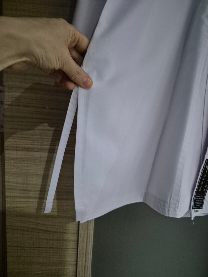 Beyaz Geleneksel Karate Kıyafeti (GI) kız erkek spor geyim - Görsel 4