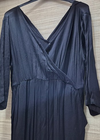 Siyah Uzun Kollu Hamile Tulum - Görsel 6