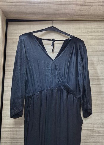 Siyah Uzun Kollu Hamile Tulum - Görsel 4