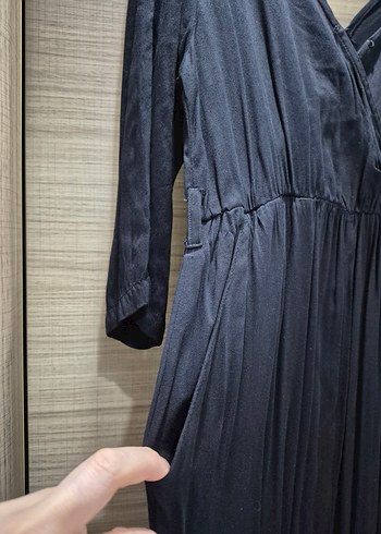 Siyah Uzun Kollu Hamile Tulum - Görsel 5