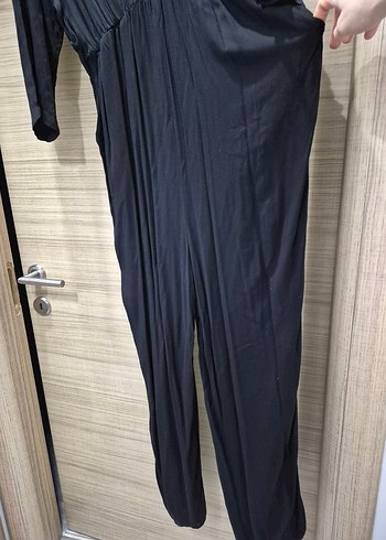 Siyah Uzun Kollu Hamile Tulum - Görsel 2