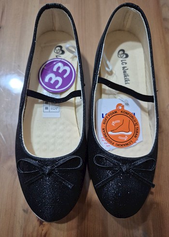 Siyah Fiyonk Detaylı Kız Çocuk Babet - Görsel 7