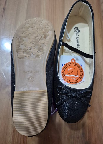 Siyah Fiyonk Detaylı Kız Çocuk Babet - Görsel 5