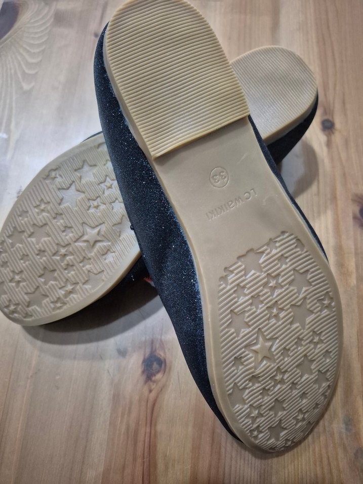 Siyah Fiyonk Detaylı Kız Çocuk Babet - Görsel 2