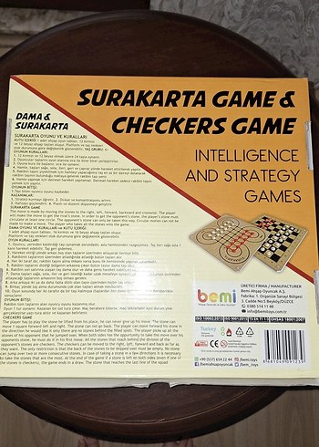 Surakarta ve Dama Zeka ve Strateji Oyunu