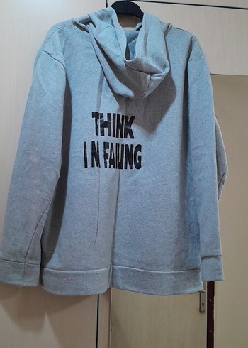 Diğer Gri Kadın Kapüşonlu Sweatshirt