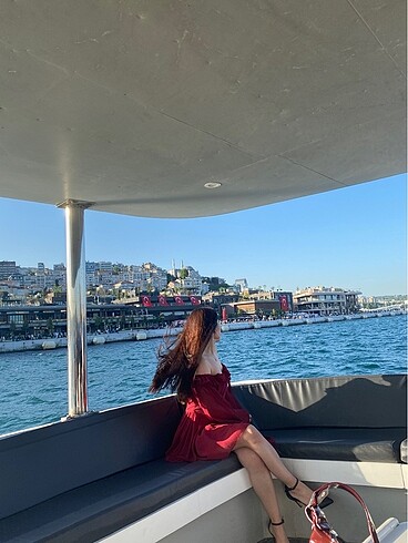 Trendyolmilla bordo elbise