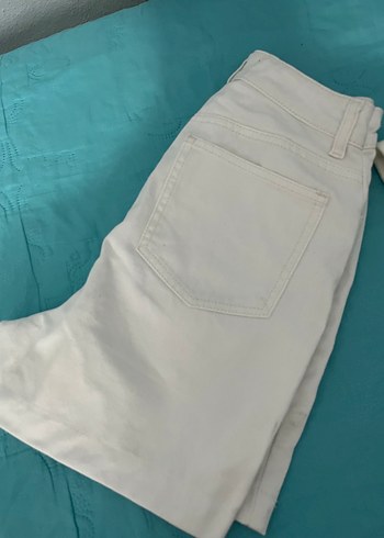 LC Waikiki Beyaz Mini Kadın Denim Şort
