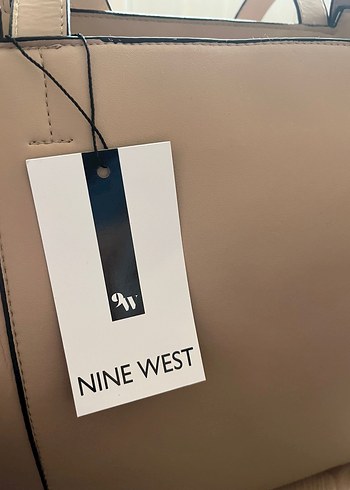 Nine West Bej Deri Minimalist Kadın Çanta