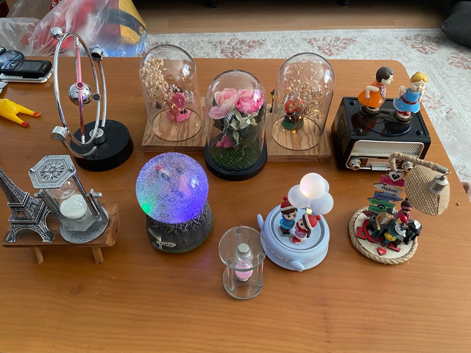 Renkli Pembe Figürinler ve Dekoratif Objeler - Görsel 2