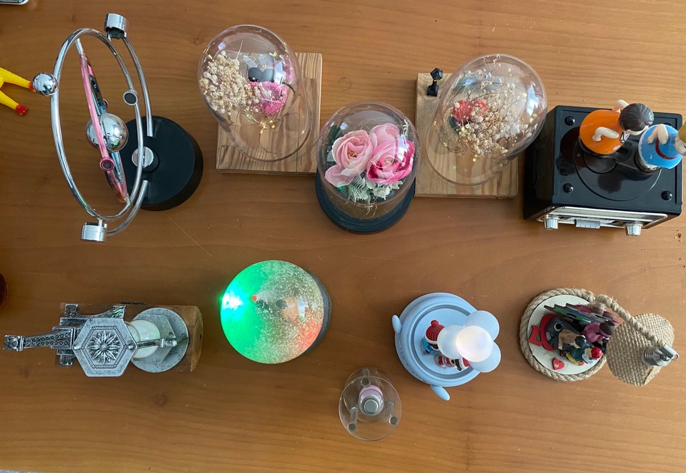 Renkli Pembe Figürinler ve Dekoratif Objeler - Görsel 4