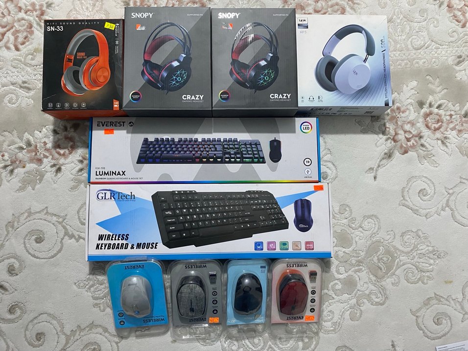 Çok Renkli Kablolu ve Kablosuz Bilgisayar Aksesuarları - Görsel 2