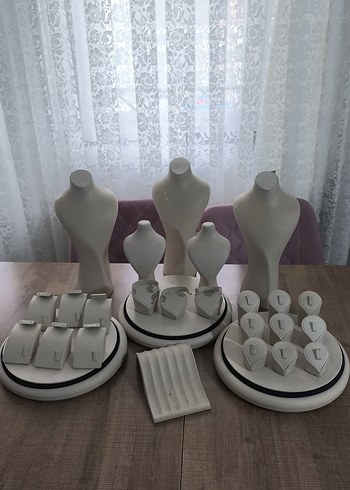 Dantel Detaylı Beyaz Kadın Takı Seti - Görsel 2