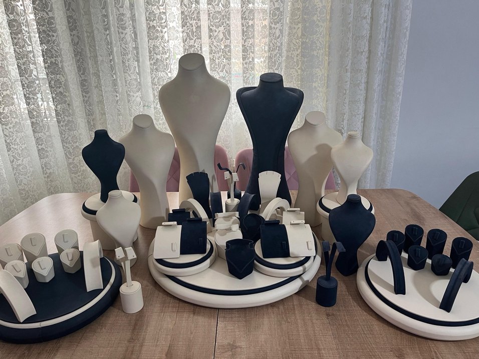 Beyaz Modern Takı Seti - Paris Stili - Görsel 2