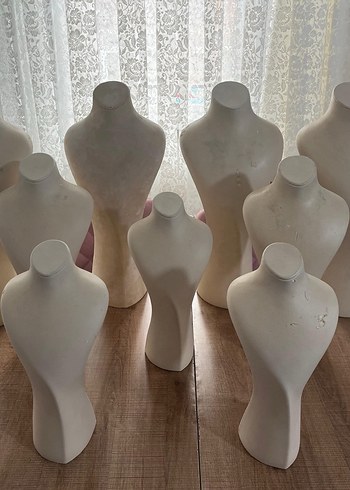 Beyaz Dekoratif Büst Figürleri - Görsel 4