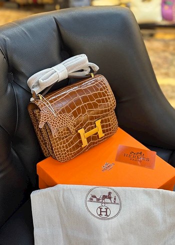 Kahverengi Yılan Derisi Desenli Kadın Kemer Tokası - Görsel 6