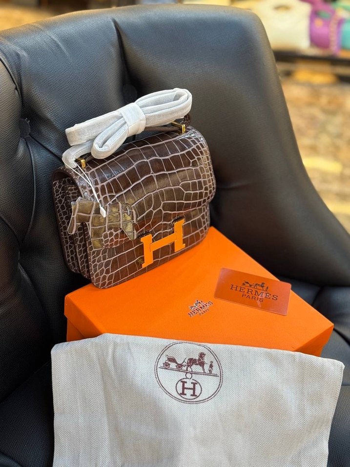 Kahverengi Yılan Derisi Desenli Kadın Kemer Tokası - Görsel 2