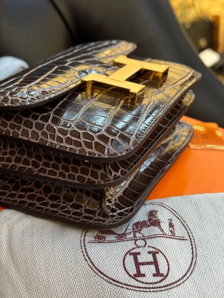 Kahverengi Yılan Derisi Desenli Kadın Kemer Tokası - Görsel 4