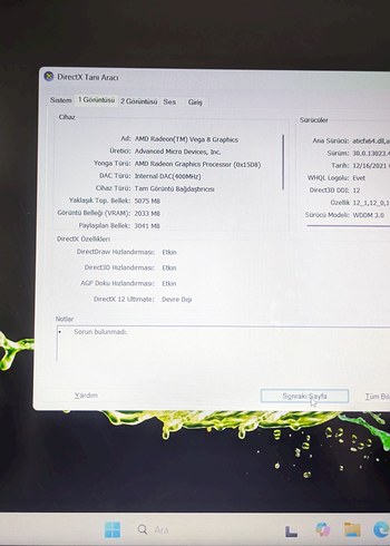 TEMİZ ACER ASPİRE A315 42G/RYZEN 5/8GB/512GB M2/2+2 4GB EKRAN K. - Görsel 9