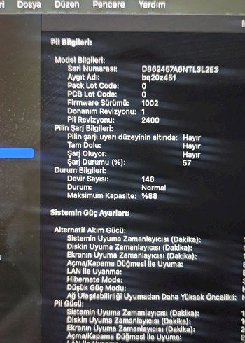 TERTEMİZ MACBOOK PRO 2022/M2/8GB DDR5/256GB M2/BATARYA D.146 - Görsel 10