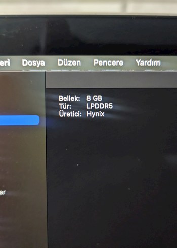 TERTEMİZ MACBOOK PRO 2022/M2/8GB DDR5/256GB M2/BATARYA D.146 - Görsel 9