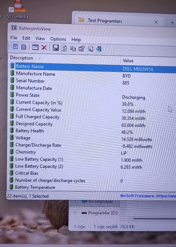 TEMİZ-SORUNSUZ DELL LATİTUDE 5420/İ5 11.NES/16GB/256GB M2 SSD - Görsel 11