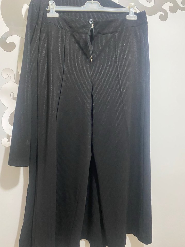 Düğmeli Siyah Uzun Tunik - Görsel 3