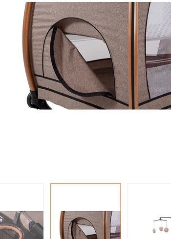 Kahverengi ve Gri Bebek yatak - Görsel 3