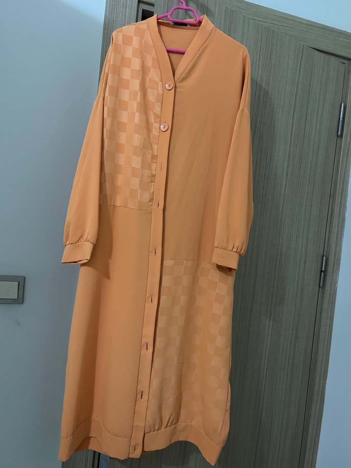 Drapeli Açık Camel Kadın kap - Görsel 2