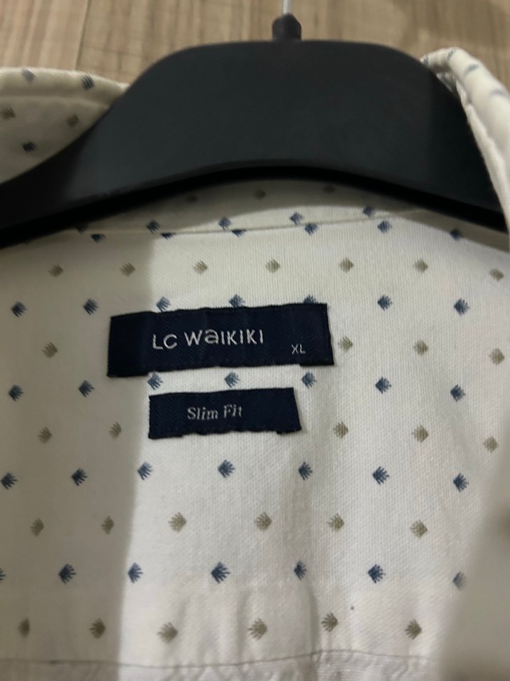 Erkek Beyaz Puantiyeli Pamuk Gömlek - Görsel 5