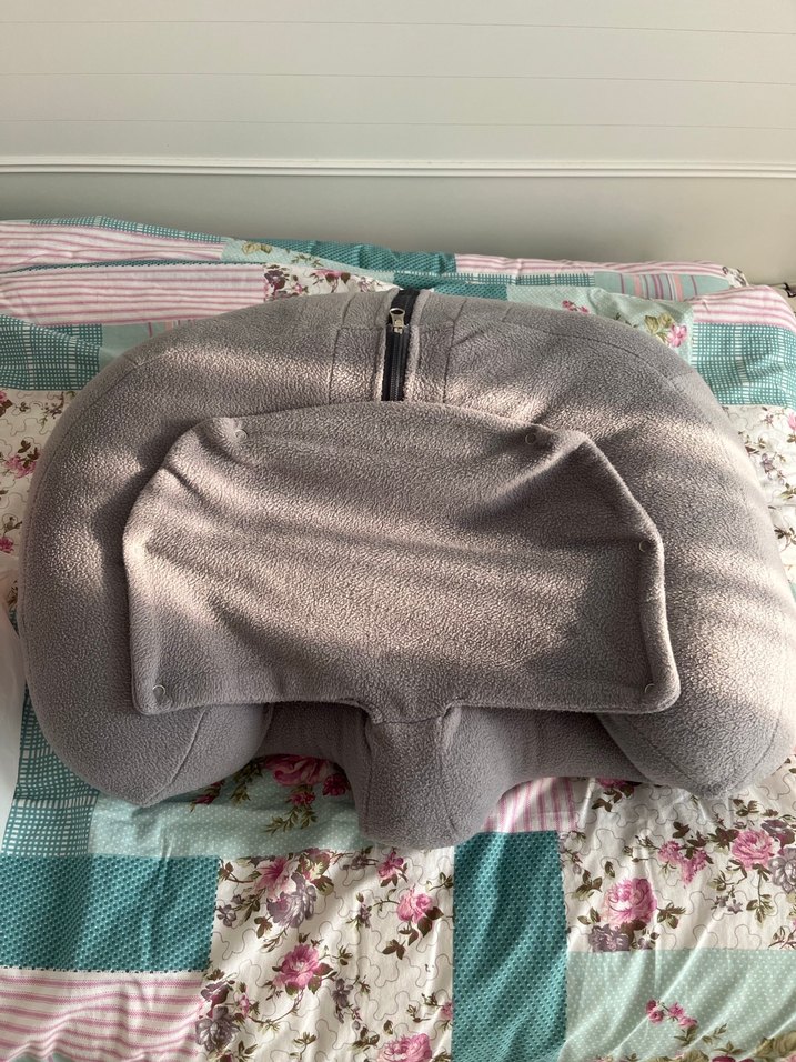 Gri Emzirme ve Hamilelik Destek Yastığı - Görsel 3