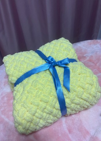 Örgü alize puffy Çocuk Battaniyesi - Görsel 4