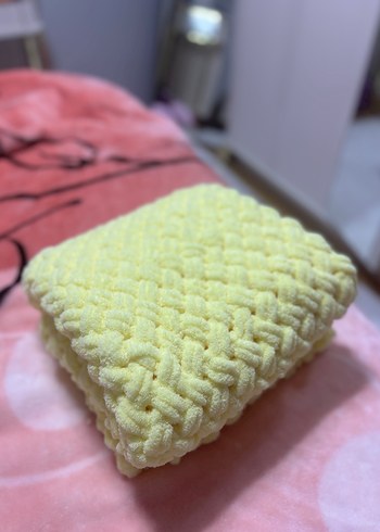 Örgü alize puffy Çocuk Battaniyesi - Görsel 7