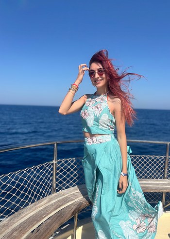 Turkuaz Bohem ikili takım - Görsel 2