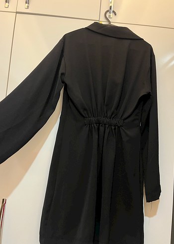 Siyah Midi Elbise - Görsel 3