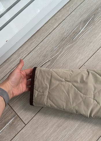 s Beden kahverengi Renk Düğmeli, Normal Boy, Kahverengi detaylı Kadın Ceket