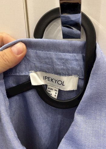 s Beden çeşitli Renk Düğmeli, Uzun Kollu Bej Gri Kadın Gömlek