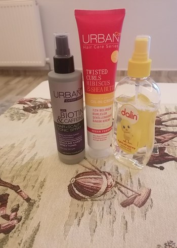 URBAN Saç Bakım Spreyi, Krem ve Yağ Seti - Görsel 2
