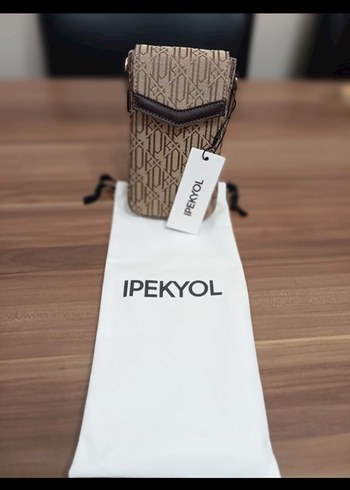 ipekyol Baskılı Kahverengi Kadın telefon çantası