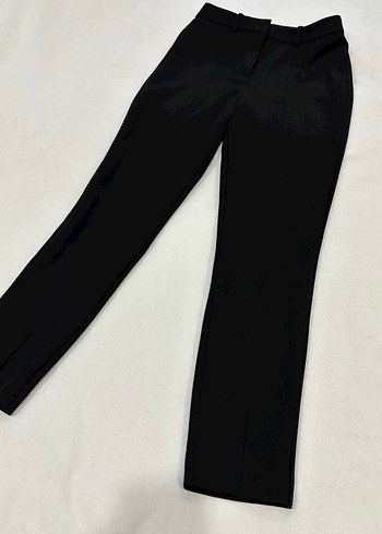 Kadın Siyah Midi Kumaş Pantolon - Görsel 10