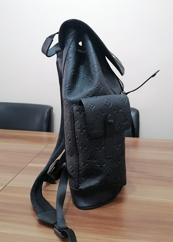 Beden Louis Vuitton Kadın Siyah Deri Tokalı Sırt Çantası