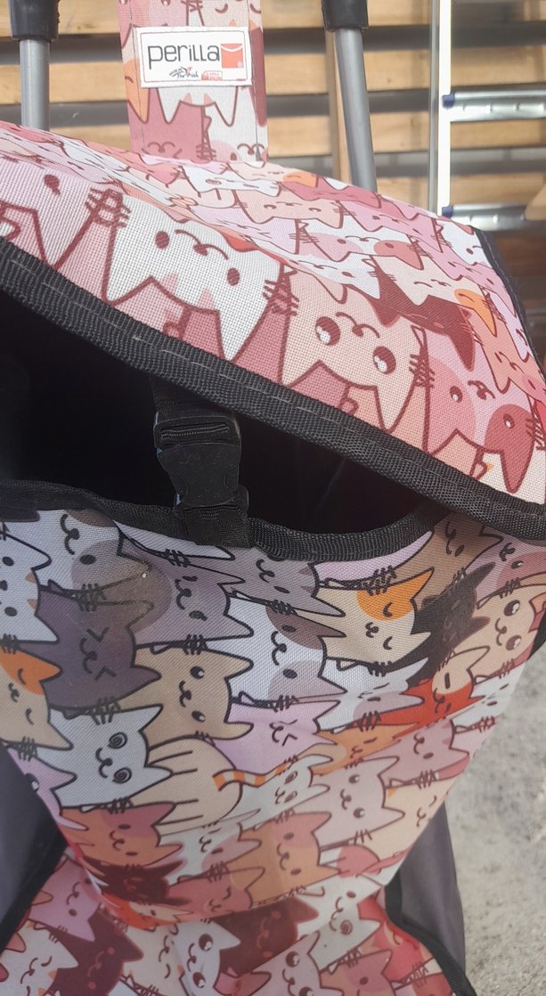 Çok Renkli Baskılı pazar arabası - Görsel 2