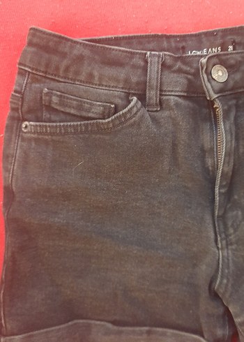 LC Waikiki Kadın Koyu siyah Mini Denim Şort