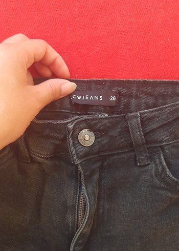26 Beden kahverengi Renk Kadın Koyu siyah Mini Denim Şort