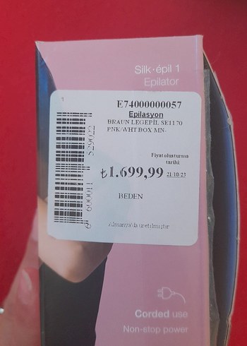 Braun Pembe Epilatör - Kökten Tüy Alma