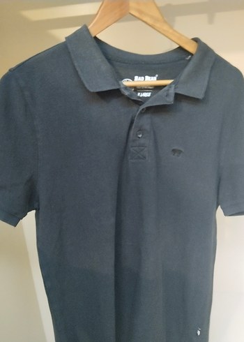 Erkek Siyah Denim Polo Tişört