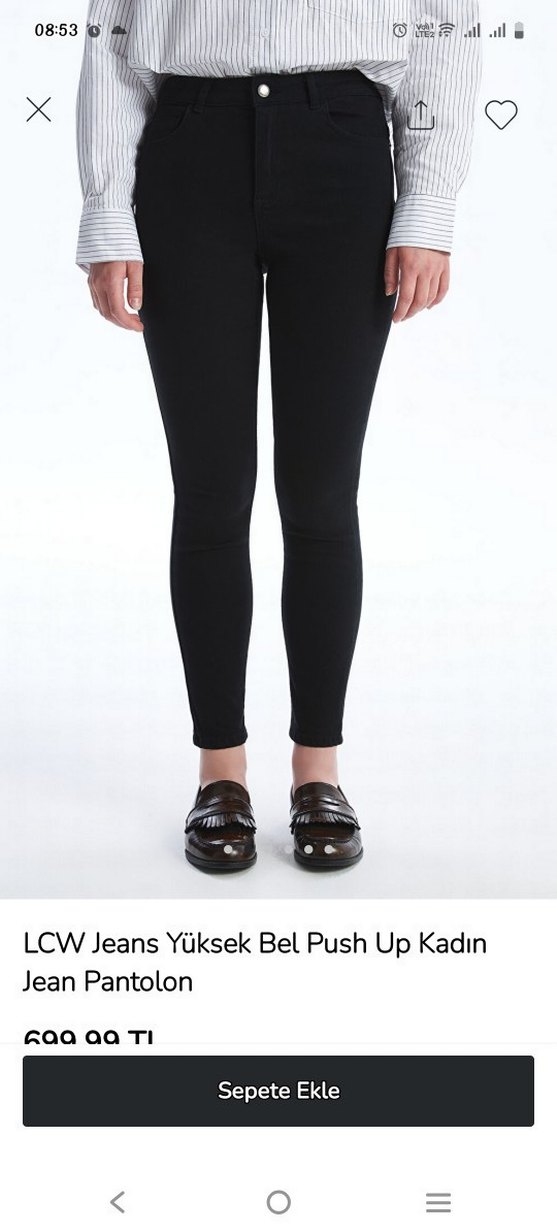 LCW Jeans Yüksek Bel Kadın Jean Pantolon - Görsel 5